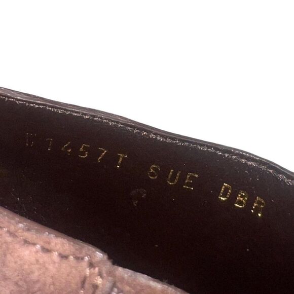 TOM FORD Brown Suede Almond Toe Padlock Ankle Strap Booties Size EU38.5 - Picture 14 of 14